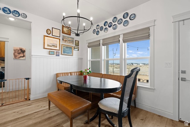 2418 W 4975 N, Cedar City, UT 84721 - dining space with an inviting chandelier and light hardwood / wood-style flooring