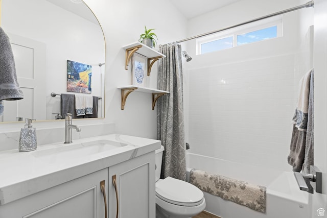 2418 W 4975 N, Cedar City, UT 84721 - full bathroom with shower / tub combo, vanity, and toilet