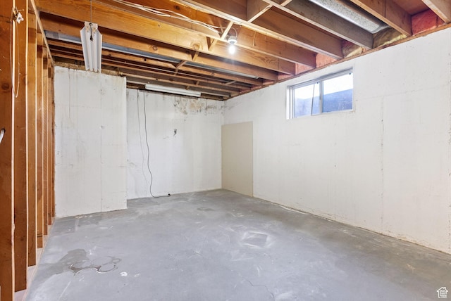view of basement