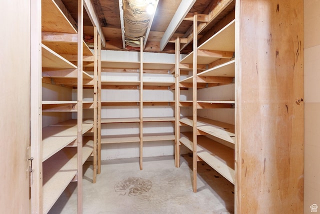view of storage room