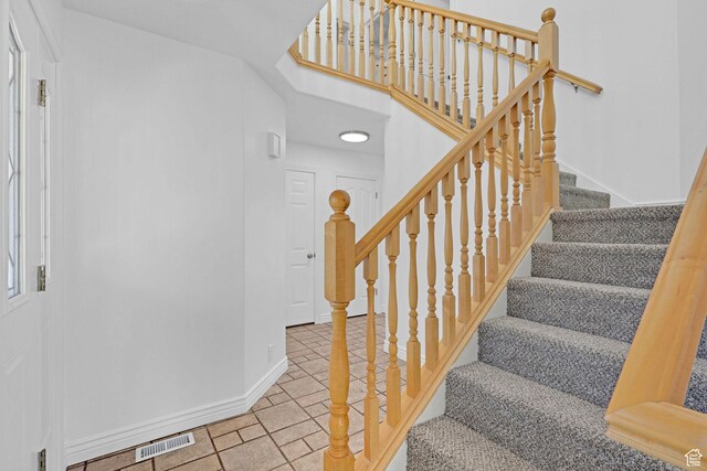 645 N 800 W, Brigham City, UT 84302 - staircase with tile patterned floors