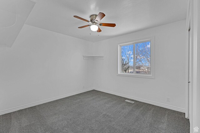 645 N 800 W, Brigham City, UT 84302 - spare room with ceiling fan and carpet floors