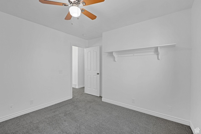 645 N 800 W, Brigham City, UT 84302 - interior space featuring ceiling fan and dark carpet