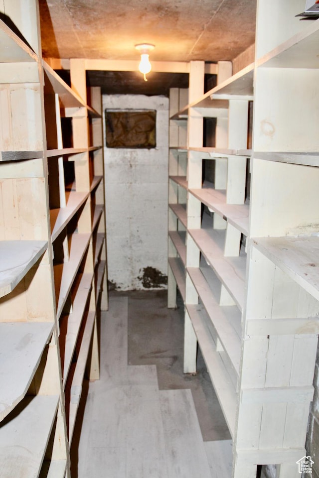 view of storage room