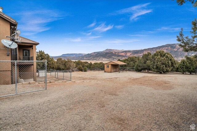 23 S 1200 W, Kanarraville, UT 84742 - exterior space with a mountain view and a shed