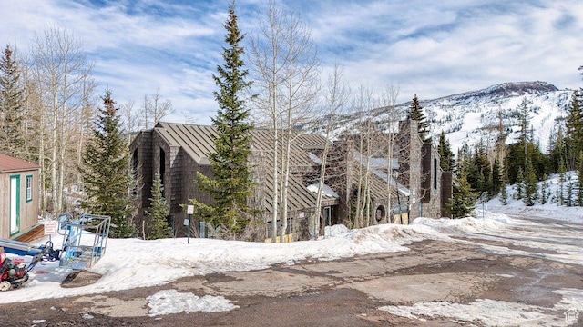 286 W Eagles Roost St Unit D-101, Brian Head, UT 84719 - exterior space with a mountain view