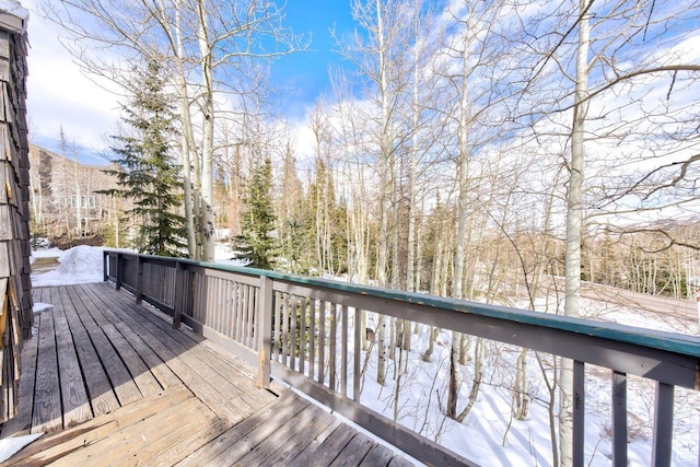 286 W Eagles Roost St Unit D-101, Brian Head, UT 84719 - view of snow covered deck