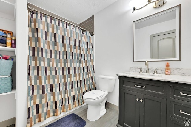 111 S 2300 W, Kaysville, UT 84037 - bathroom with toilet, baseboards, curtained shower, and vanity