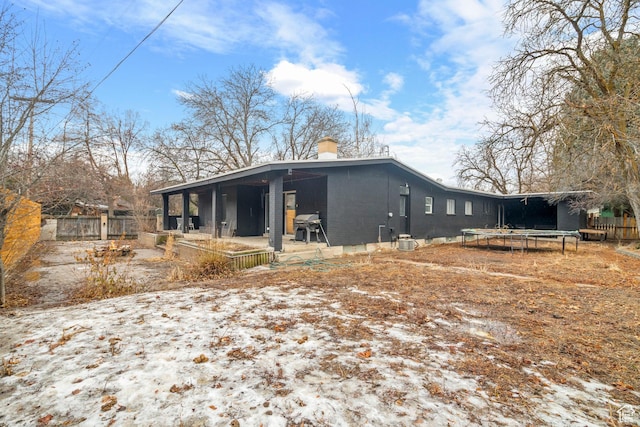 1078 Sumac Dr, Logan, UT 84321 - view of side of property with a trampoline