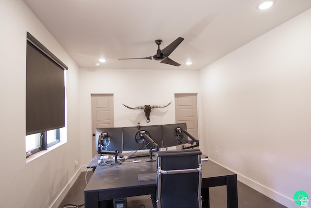 145 Crimson Cliffs Dr, Moab, UT 84532 - office space featuring ceiling fan