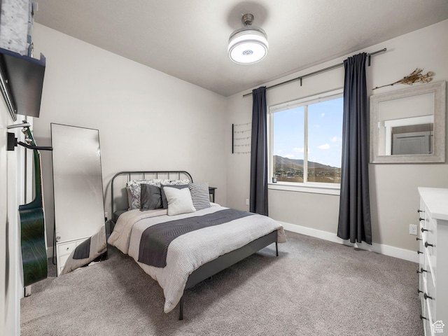 1352 E Abigail Ln, Eagle Mountain, UT 84005 - carpeted bedroom featuring a mountain view