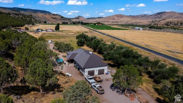 711 W Main St, Enterprise, UT 84725 - bird's eye view with a mountain view and a rural view