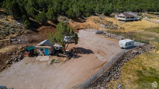 711 W Main St, Enterprise, UT 84725 - birds eye view of property with a rural view