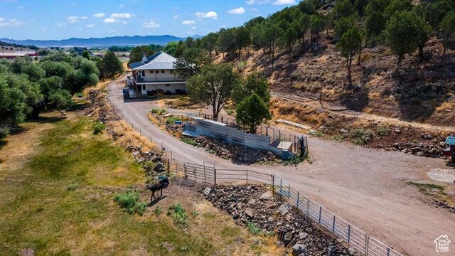711 W Main St, Enterprise, UT 84725 - aerial view with a rural view and a mountain view