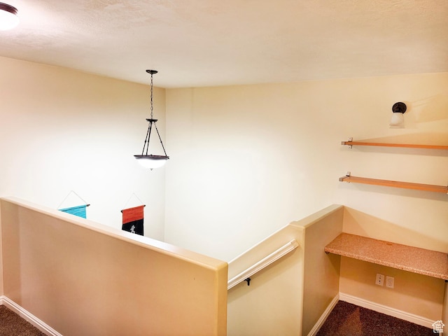 127 E Chandlerpoint Way S, Draper, UT 84020 - hallway featuring an upstairs landing, baseboards, and carpet floors