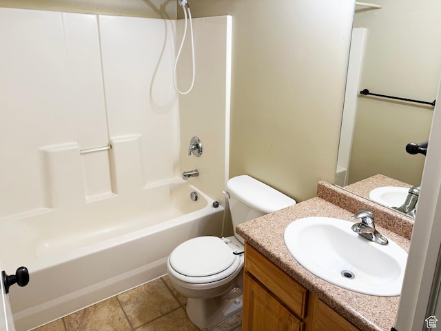 127 E Chandlerpoint Way S, Draper, UT 84020 - bathroom featuring shower / bath combination, toilet, and vanity