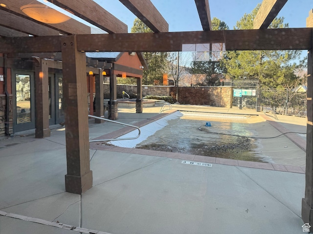 127 E Chandlerpoint Way S, Draper, UT 84020 - view of pool with a fenced in pool, a patio, fence, and a pergola