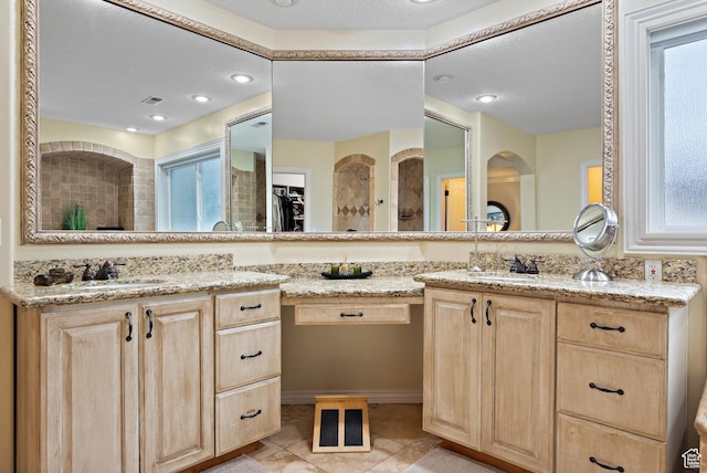 1533 Rosanna Ln, Alpine, UT 84004 - bathroom featuring tile patterned flooring, vanity, and a wealth of natural light