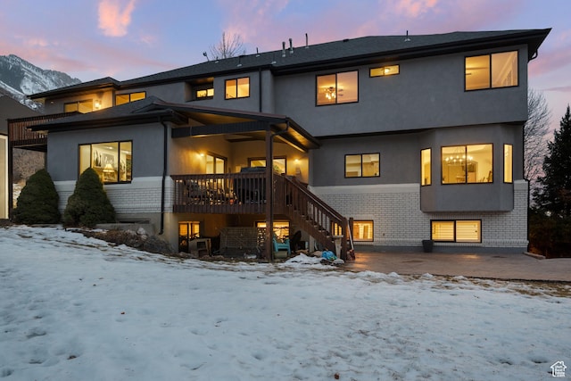 1533 Rosanna Ln, Alpine, UT 84004 - view of snow covered back of property