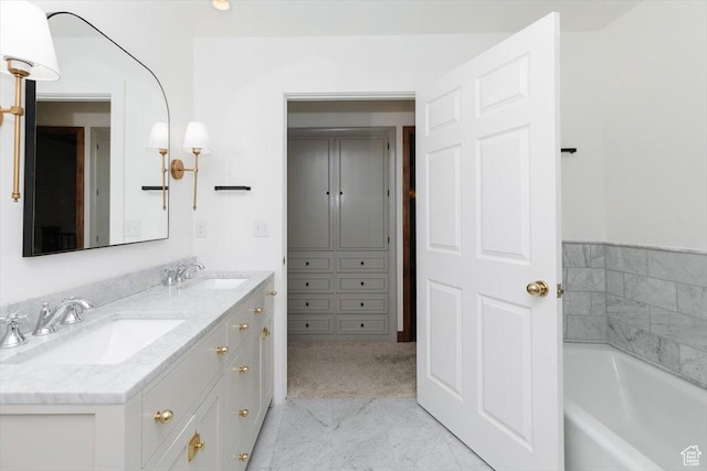 1453 E 1200 N, Logan, UT 84341 - bathroom with double vanity and a bath