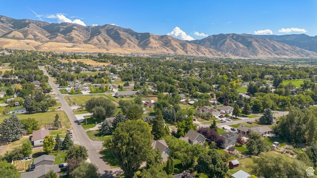 291 N Main St, Hyde Park, UT 84318 - drone / aerial view with a mountain view