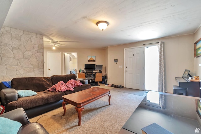 1737 N Sego Ln, Provo, UT 84604 - living room with ceiling fan