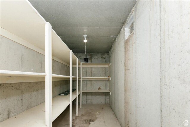view of storage room
