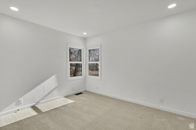 view of carpeted empty room
