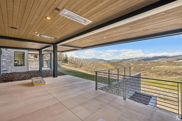 8195 N Ranch Garden Rd, Park City, UT 84098 - view of patio with a mountain view