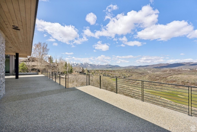 8195 N Ranch Garden Rd, Park City, UT 84098 - view of patio with a mountain view