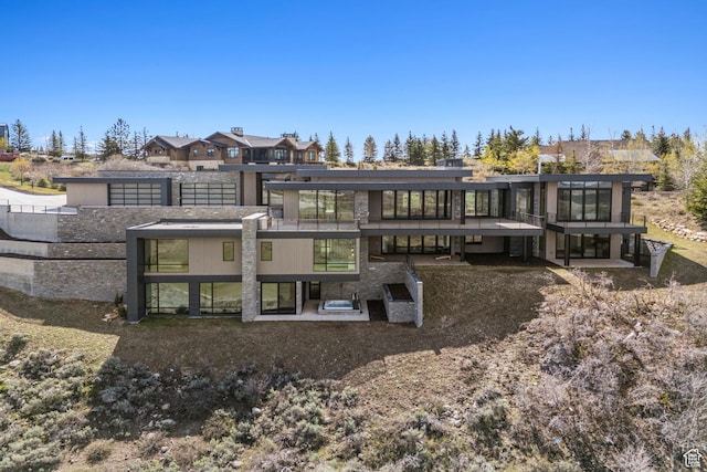 8195 N Ranch Garden Rd, Park City, UT 84098 - rear view of property featuring a patio and a residential view