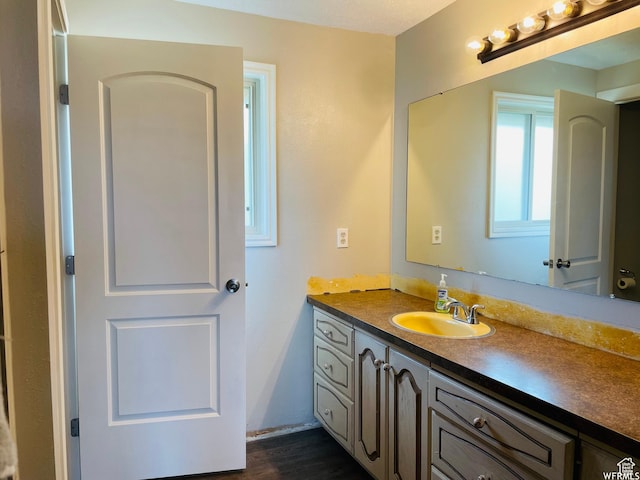 500 W 200 N, Paris, ID 83261 - bathroom featuring vanity and wood-type flooring