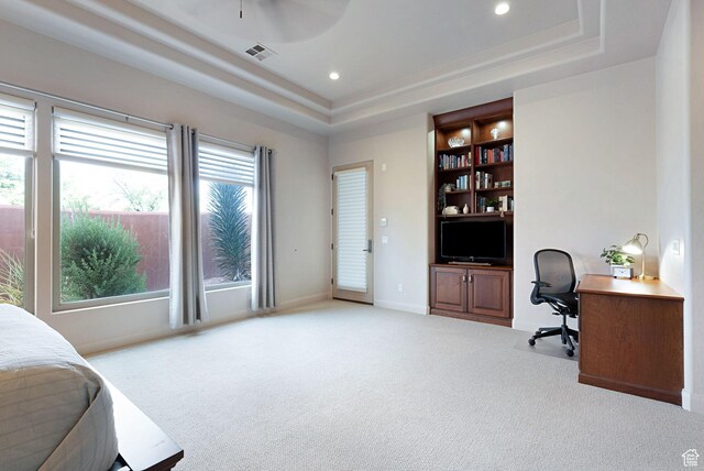 2085 N Tuweap Unit 52, St George, UT 84770 - interior space with a raised ceiling and light carpet