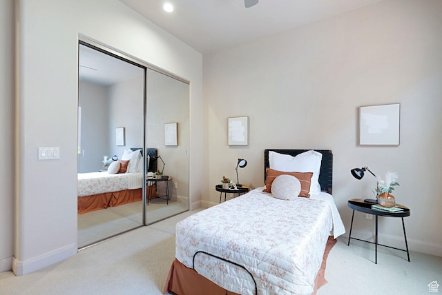 2085 N Tuweap Unit 52, St George, UT 84770 - carpeted bedroom featuring a closet