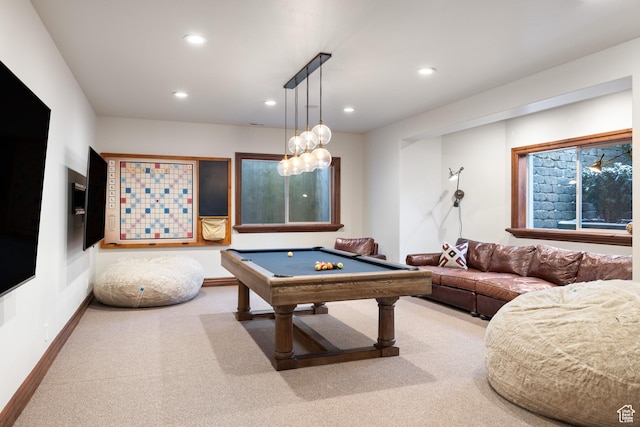 6121 Verness Cv S, Holladay, UT 84121 - game room with carpet and billiards