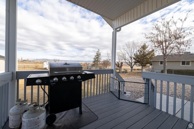 4093 E 4000 S, Vernal, UT 84078 - wooden deck featuring a grill