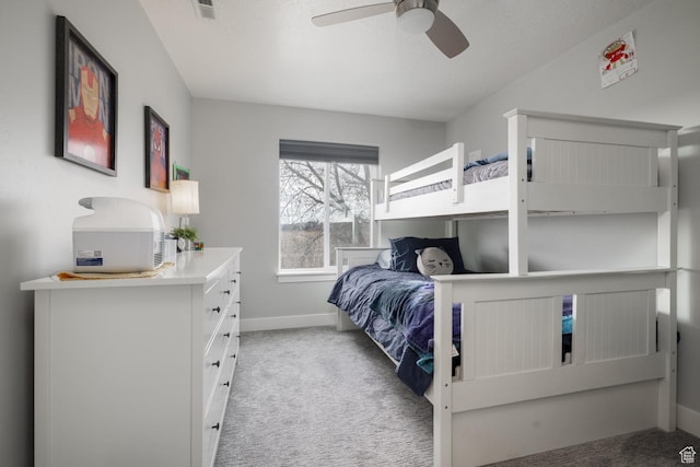 4093 E 4000 S, Vernal, UT 84078 - bedroom with light colored carpet and ceiling fan