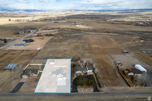 4093 E 4000 S, Vernal, UT 84078 - bird's eye view featuring a mountain view and a rural view