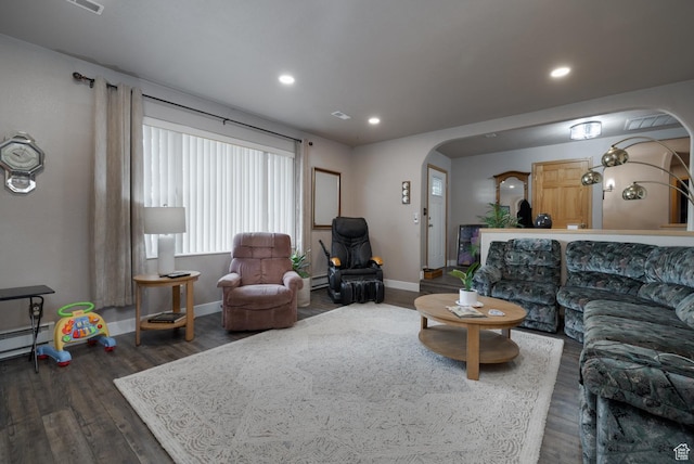 4111 E 4000 S, Vernal, UT 84078 - living room with dark hardwood / wood-style flooring