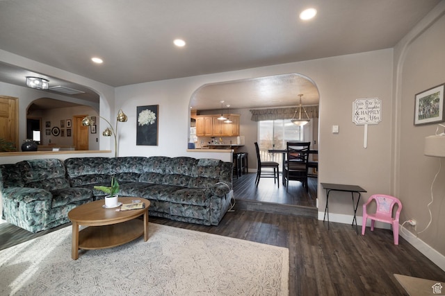 4111 E 4000 S, Vernal, UT 84078 - living room with dark hardwood / wood-style flooring