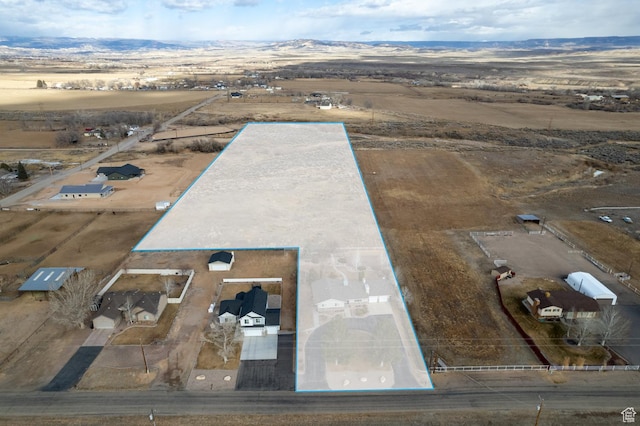 4111 E 4000 S, Vernal, UT 84078 - birds eye view of property with a mountain view