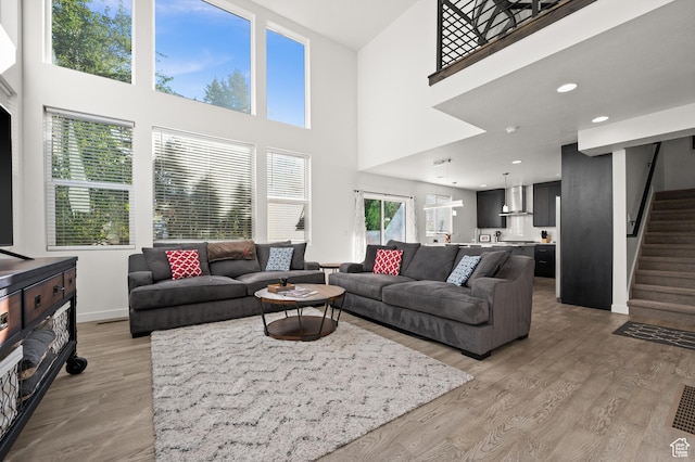 4513 S Bleecker Pl E, Millcreek, UT 84117 - living room with light hardwood / wood-style flooring