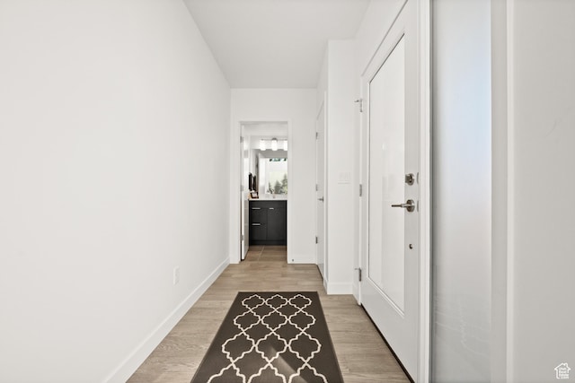 4513 S Bleecker Pl E, Millcreek, UT 84117 - hall with wood-type flooring