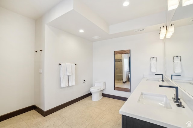 10725 N Hideout Trl, Hideout, UT 84036 - bathroom featuring double vanity and recessed lighting