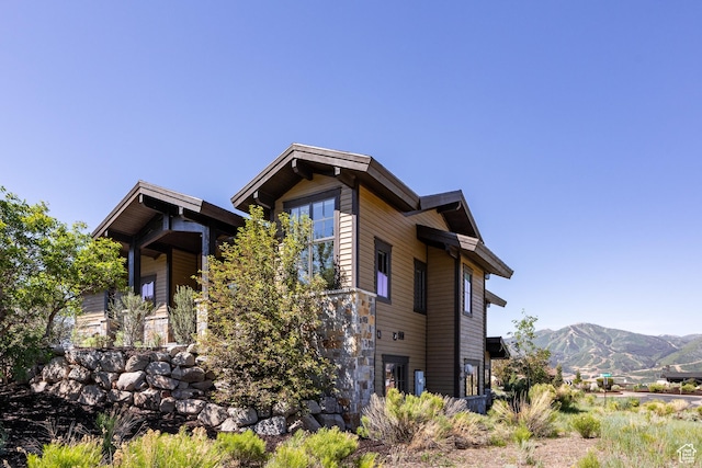 10725 N Hideout Trl, Hideout, UT 84036 - view of home's exterior with a mountain view