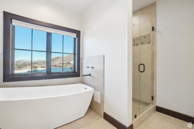 10725 N Hideout Trl, Hideout, UT 84036 - full bath featuring a soaking tub and a stall shower