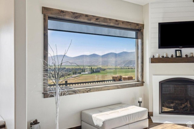 6117 Rocky Ridge Rd N, Peoa, UT 84061 - living area featuring a fireplace