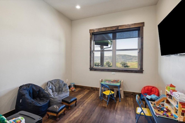 6117 Rocky Ridge Rd N, Peoa, UT 84061 - playroom featuring dark hardwood / wood-style flooring