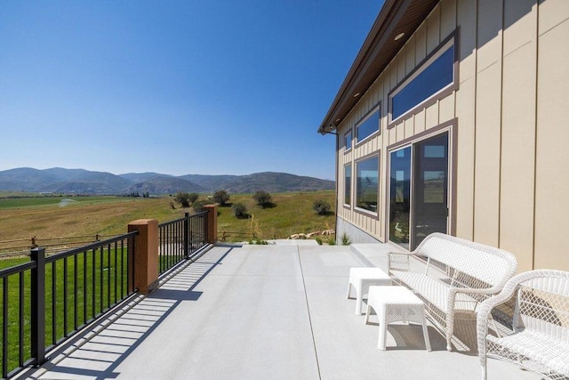 6117 Rocky Ridge Rd N, Peoa, UT 84061 - view of patio / terrace featuring a mountain view
