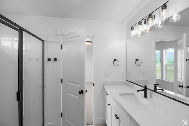 3463 W 3175 N Unit 362, Plain City, UT 84404 - bathroom featuring vanity and a shower with door